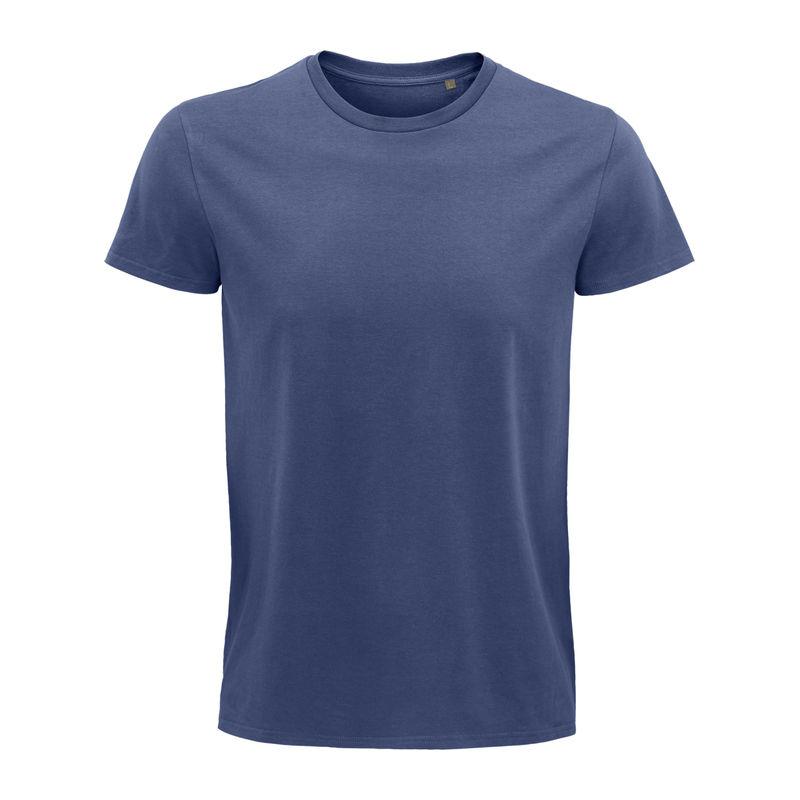 Tricou din jerseu cu guler rotund, croială ajustată, pentru bărbați, Sol's Pionner Albastru XL