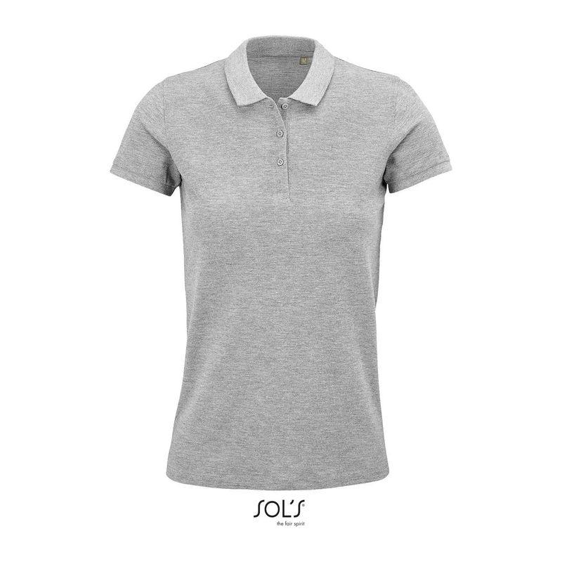 Tricou polo pentru femei Sol's Planet Grey Melange