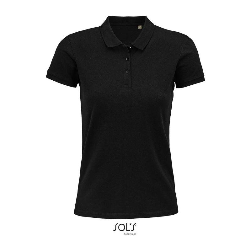 Tricou polo pentru femei Sol's Planet Negru