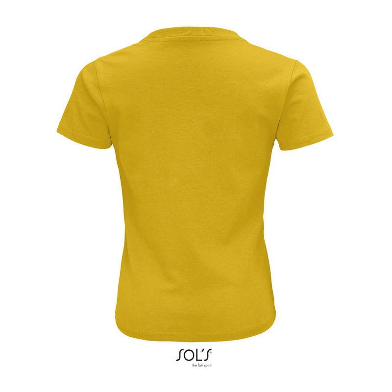 Tricou din bumbac organic cu guler rotund pentru copii Sol's Crusader Portocaliu