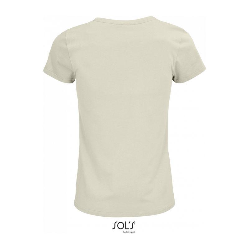 Tricou din bumbac organic cu guler rotund pentru femei Sol's Crusader Maro XL
