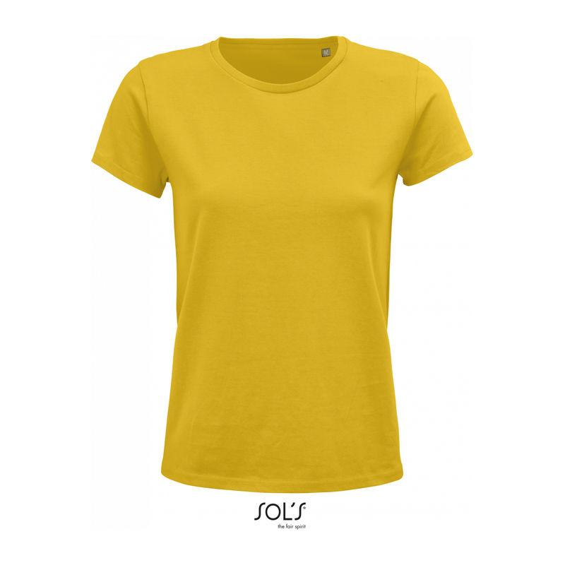 Tricou din bumbac organic cu guler rotund pentru femei Sol's Crusader Portocaliu XL