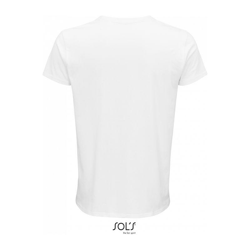 Tricou din bumbac organic cu guler rotund pentru bărbați Sol's Crusader Alb XL