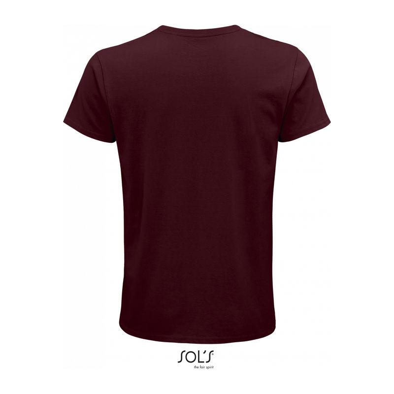 Tricou din bumbac organic cu guler rotund pentru bărbați Sol's Crusader Bordeaux 3XL