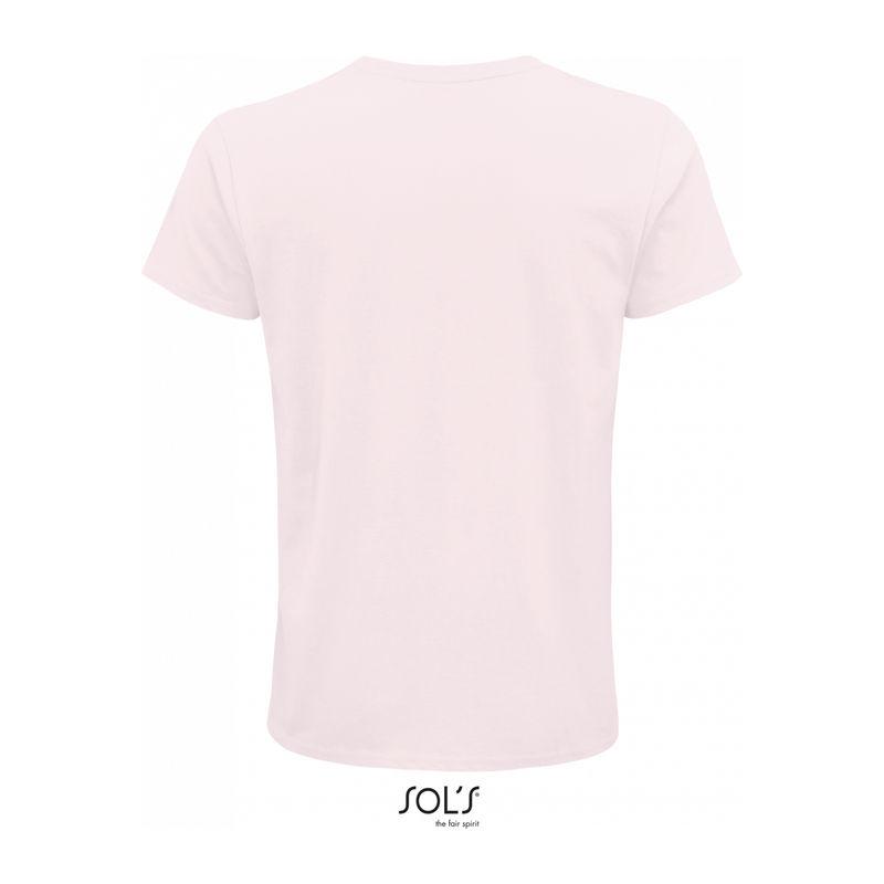 Tricou din bumbac organic cu guler rotund pentru bărbați Sol's Crusader Roz 3XL