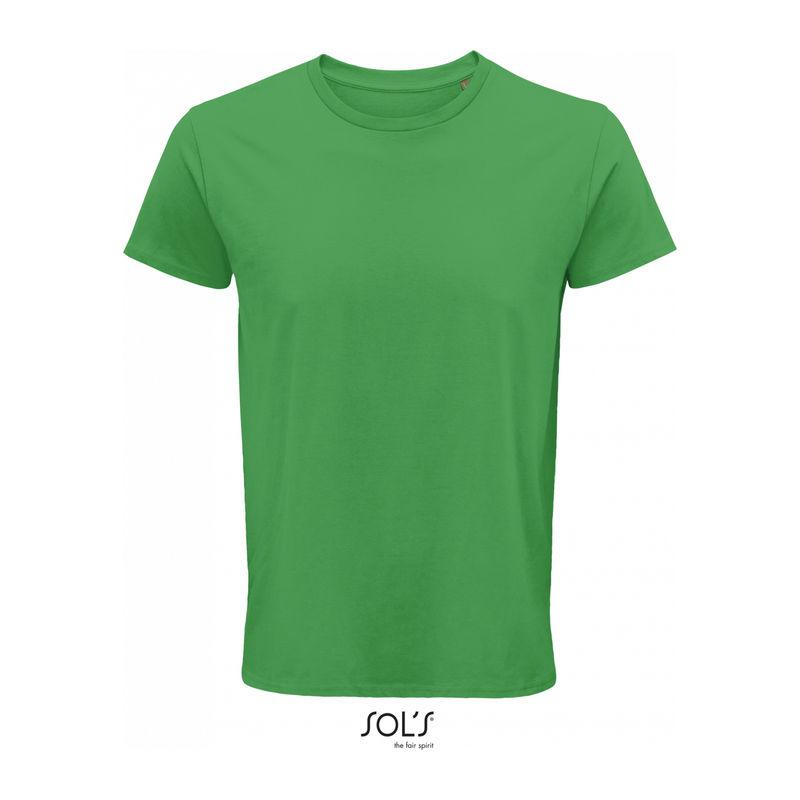 Tricou din bumbac organic cu guler rotund pentru bărbați Sol's Crusader Verde XS