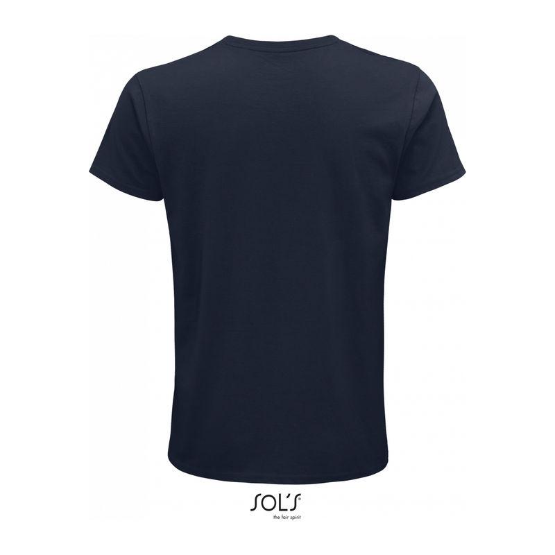 Tricou din bumbac organic cu guler rotund pentru bărbați Sol's Crusader Orion Navy Blue L