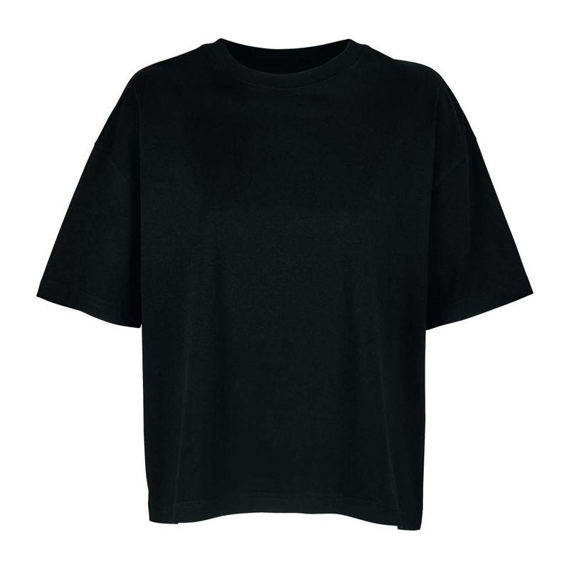 Tricou oversized pentru femei Sol's Boxy Negru