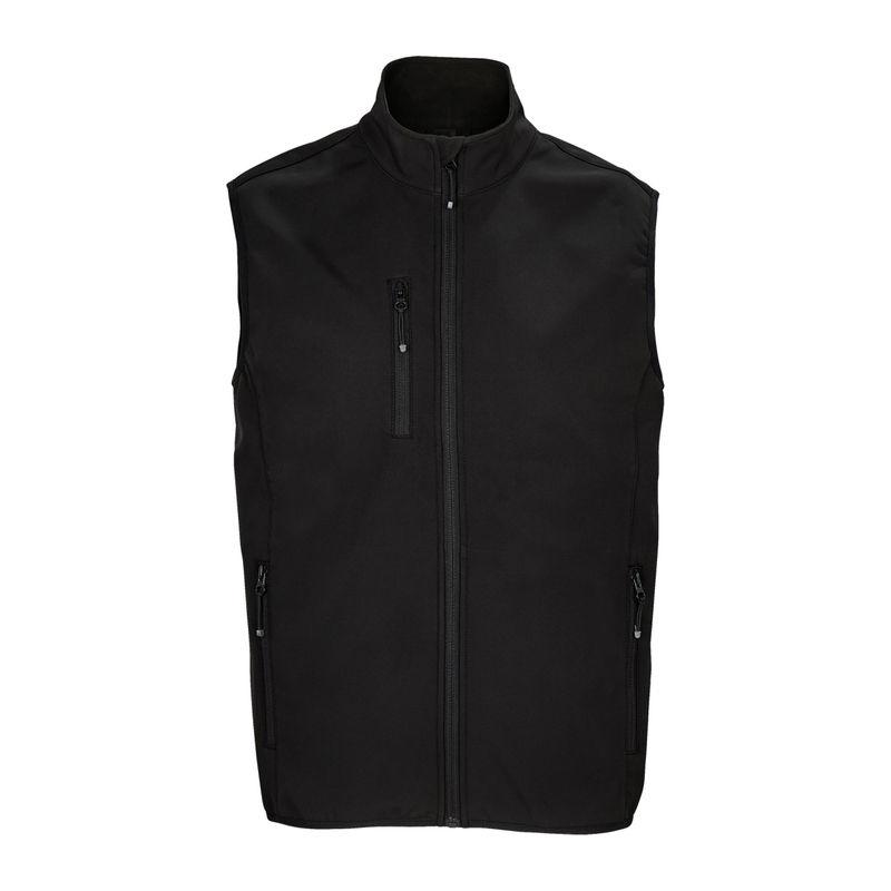 Vestă softshell pentru bărbați Sol's Falcon  Negru