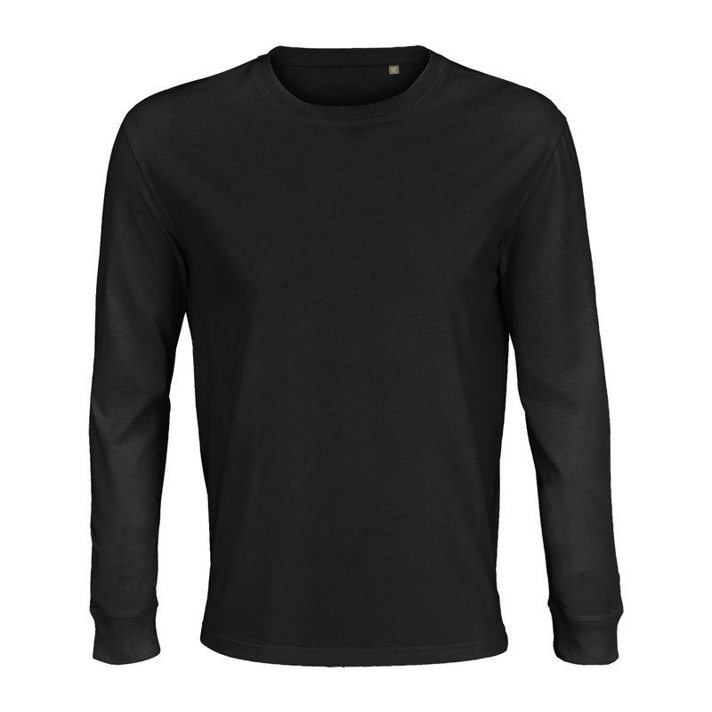 Tricou cu mânecă lungă pentru bărbați Sol's Pionner  Negru XL