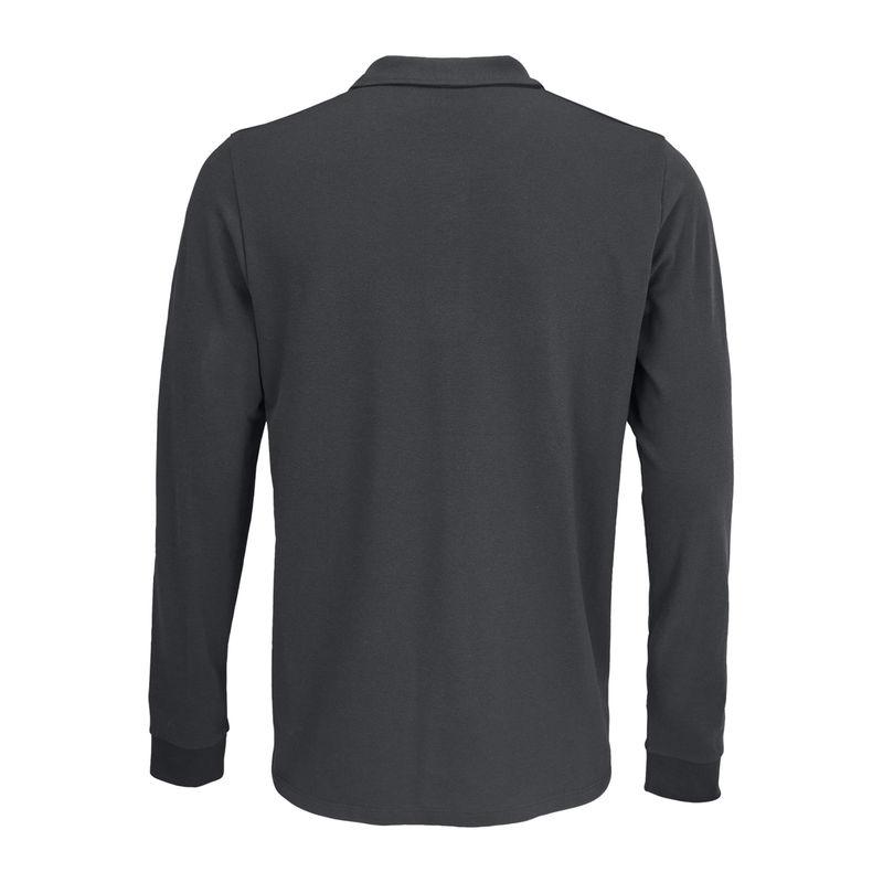 Tricou polo cu mânecă lungă pentru bărbați Sol's Prime  Gri 3XL