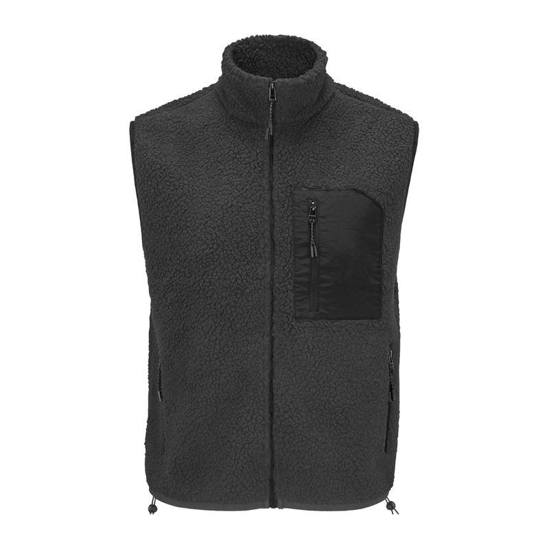 Vestă unisex Sol's Fury Carbon Grey/Black