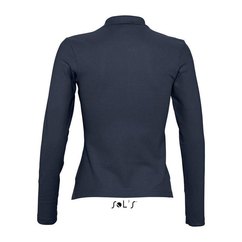 Tricou polo cu mânecă lungă pentru femei Sol's Podium Navy L