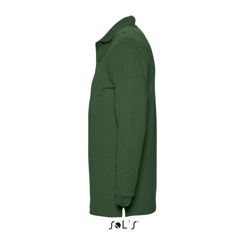 Tricou polo cu mânecă lungă pentru bărbați Sol's Winter II Verde S