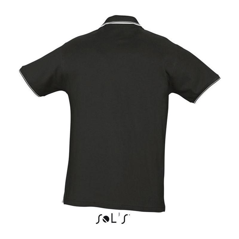 Tricou polo pentru bărbați Sol's Practice Negru L