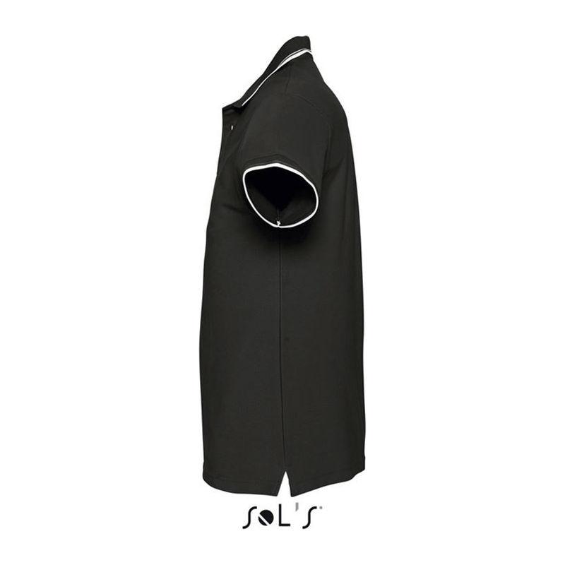 Tricou polo pentru bărbați Sol's Practice Negru L