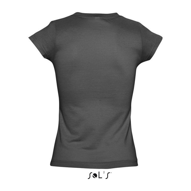 Tricou cu guler în V pentru femei Sol's Moon Gri S