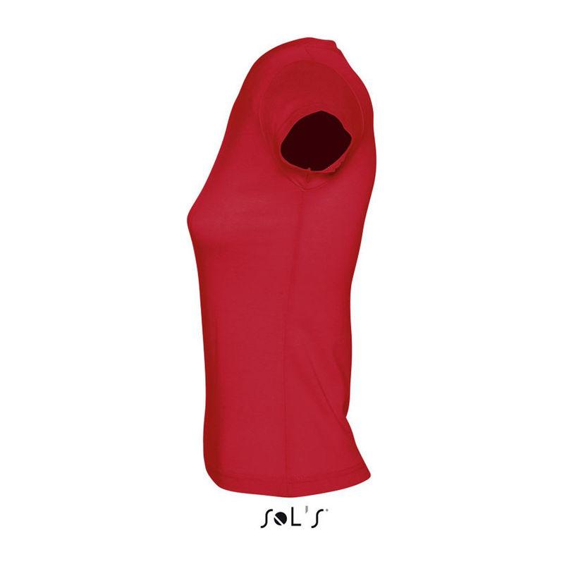 Tricou cu guler în V pentru femei Sol's Moon Rosu L