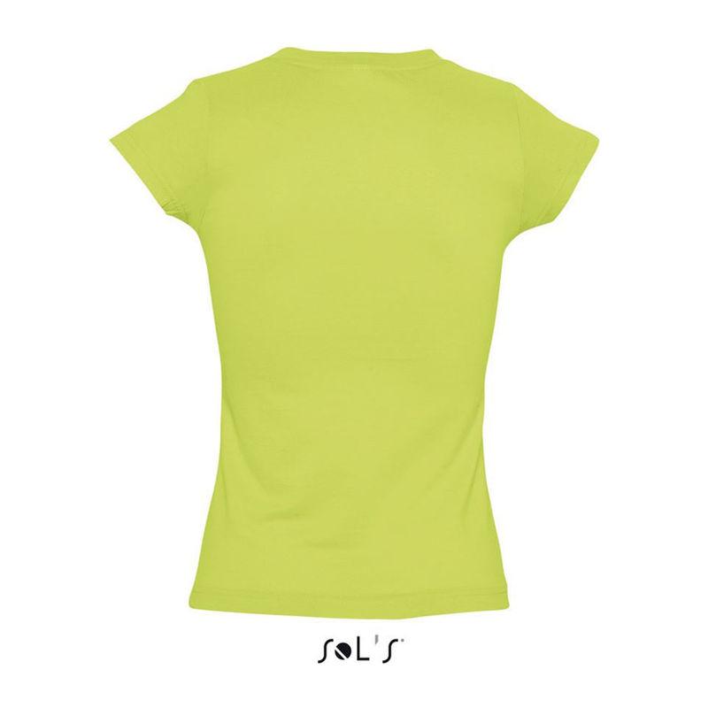 Tricou cu guler în V pentru femei Sol's Moon Verde XXL