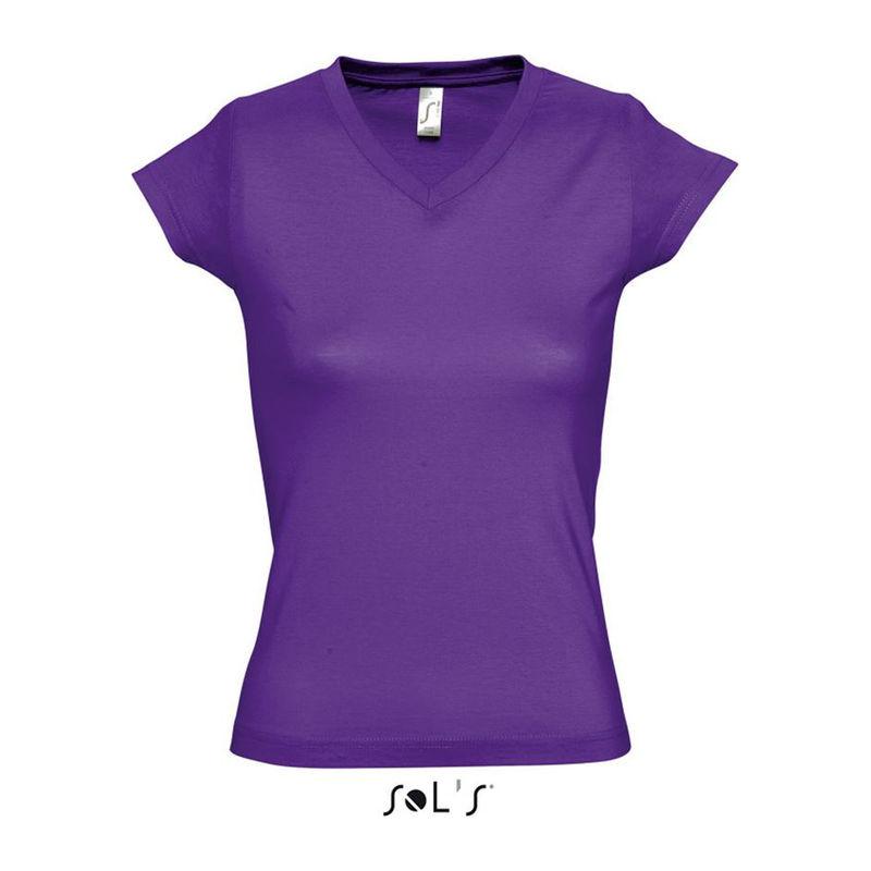 Tricou cu guler în V pentru femei Sol's Moon Mov S