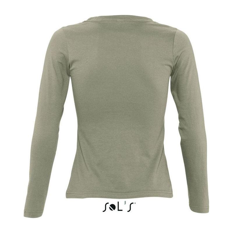 Tricou cu guler rotund și mânecă lungă pentru femei Sol's Majestic Maro XXL