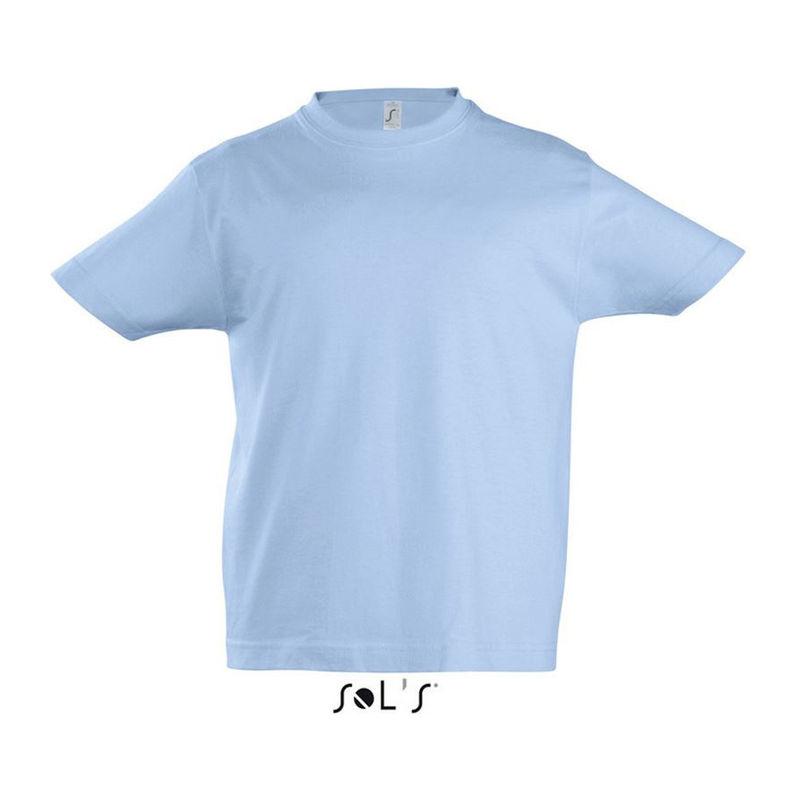 Tricou cu guler rotund pentru copii Sol's Imperial Albastru