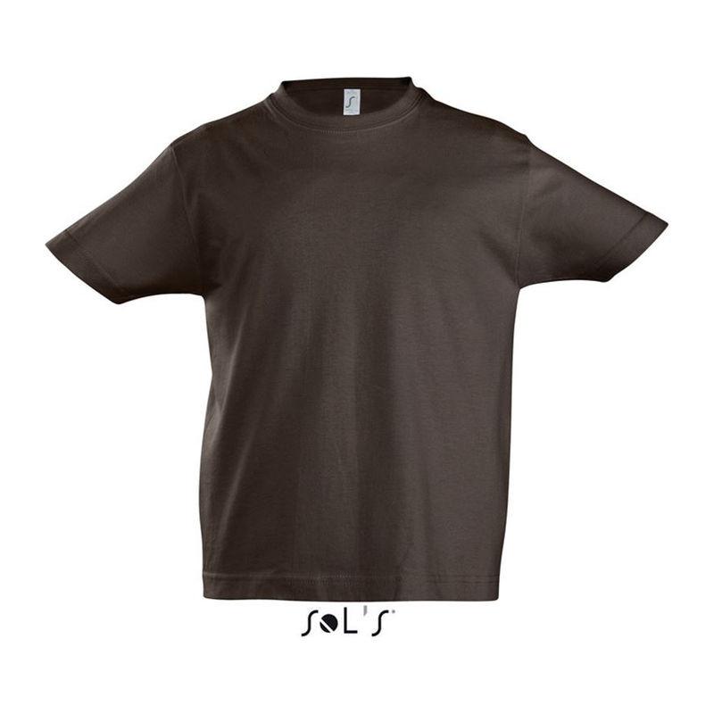 Tricou cu guler rotund pentru copii Sol's Imperial Maro