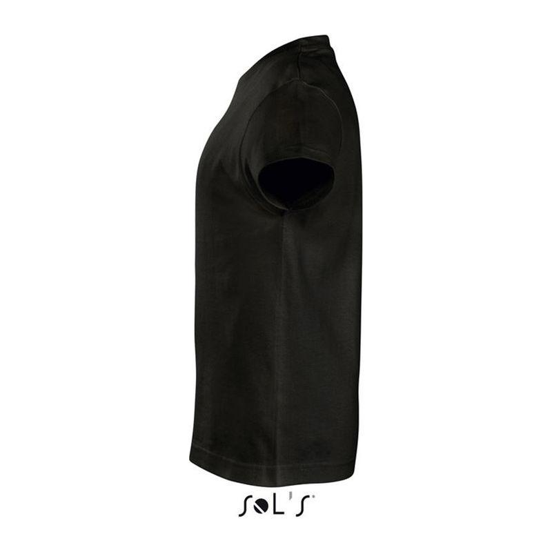 Tricou cu guler rotund pentru copii Sol's Imperial Negru