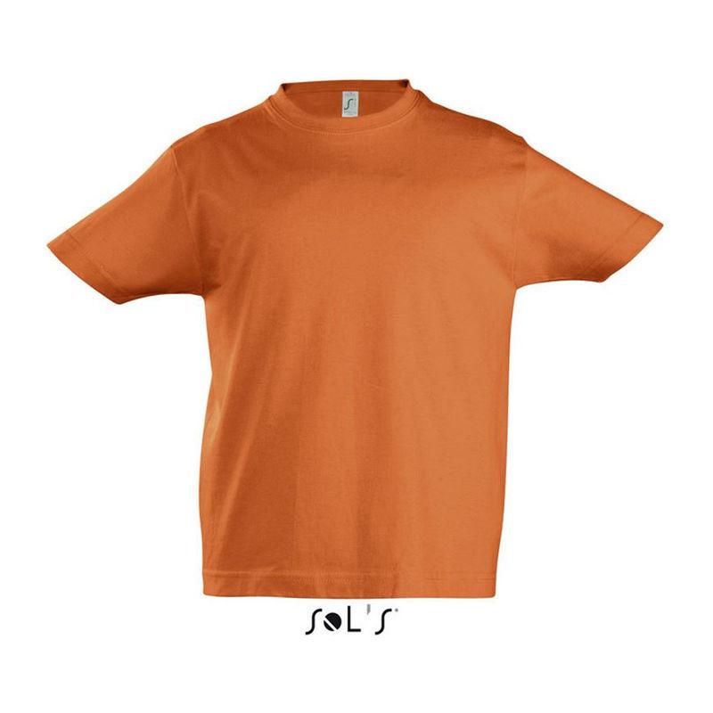 Tricou cu guler rotund pentru copii Sol's Imperial Portocaliu