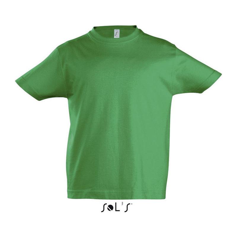 Tricou cu guler rotund pentru copii Sol's Imperial Verde