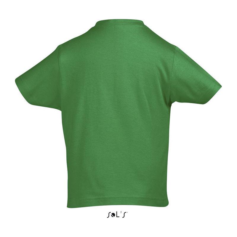 Tricou cu guler rotund pentru copii Sol's Imperial Verde