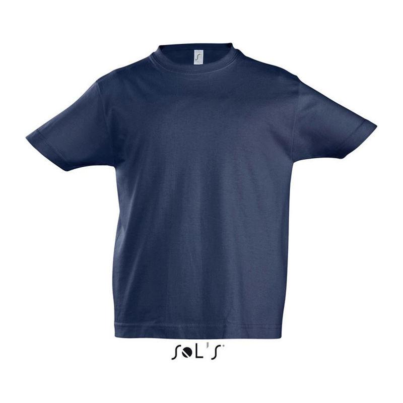 Tricou cu guler rotund pentru copii Sol's Imperial Orion Navy Blue