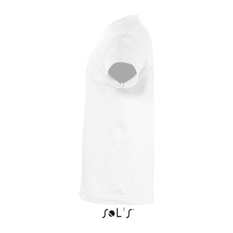 Tricou cu guler rotund pentru copii Sol's Regent Alb