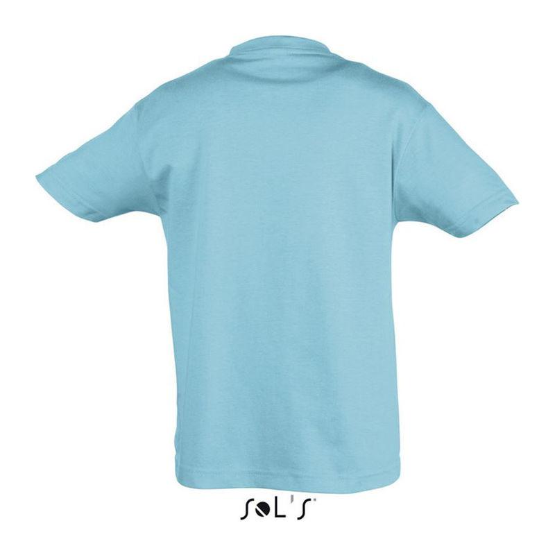 Tricou cu guler rotund pentru copii Sol's Regent Albastru