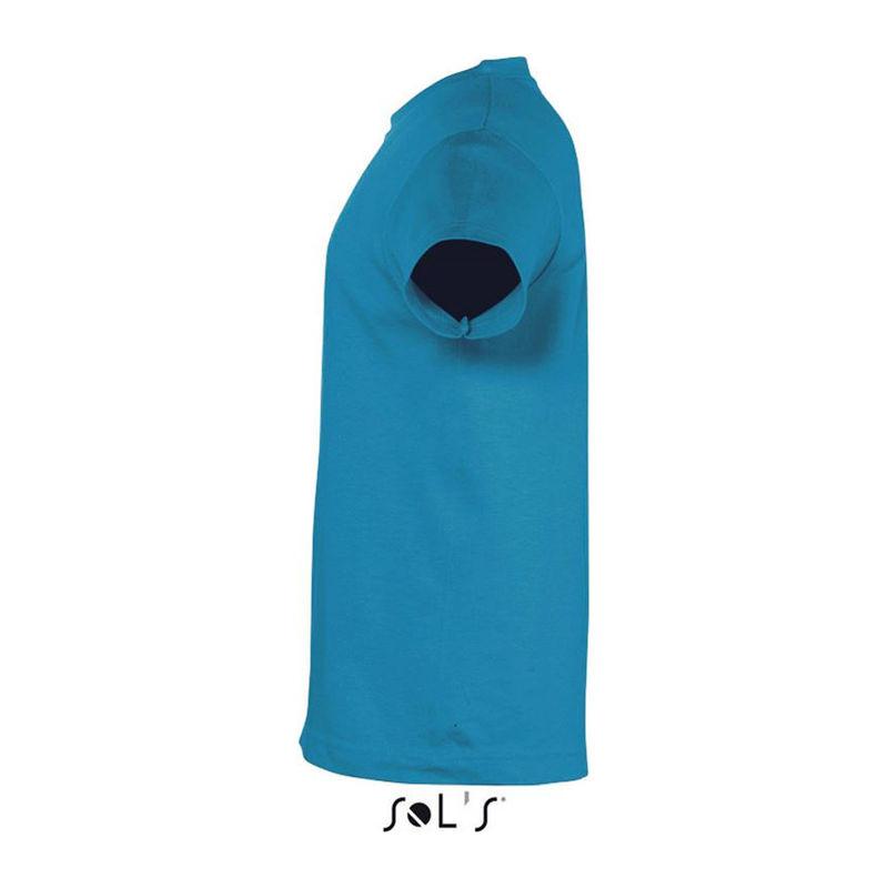 Tricou cu guler rotund pentru copii Sol's Regent Albastru