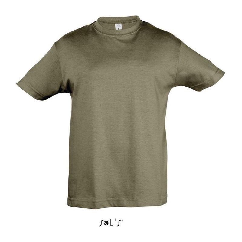 Tricou cu guler rotund pentru copii Sol's Regent Maro