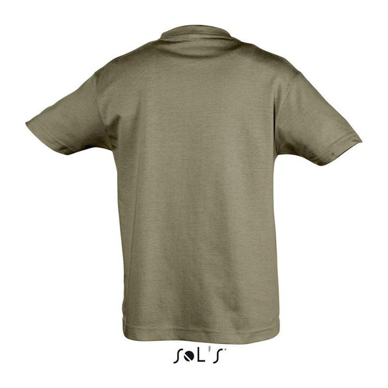 Tricou cu guler rotund pentru copii Sol's Regent Maro