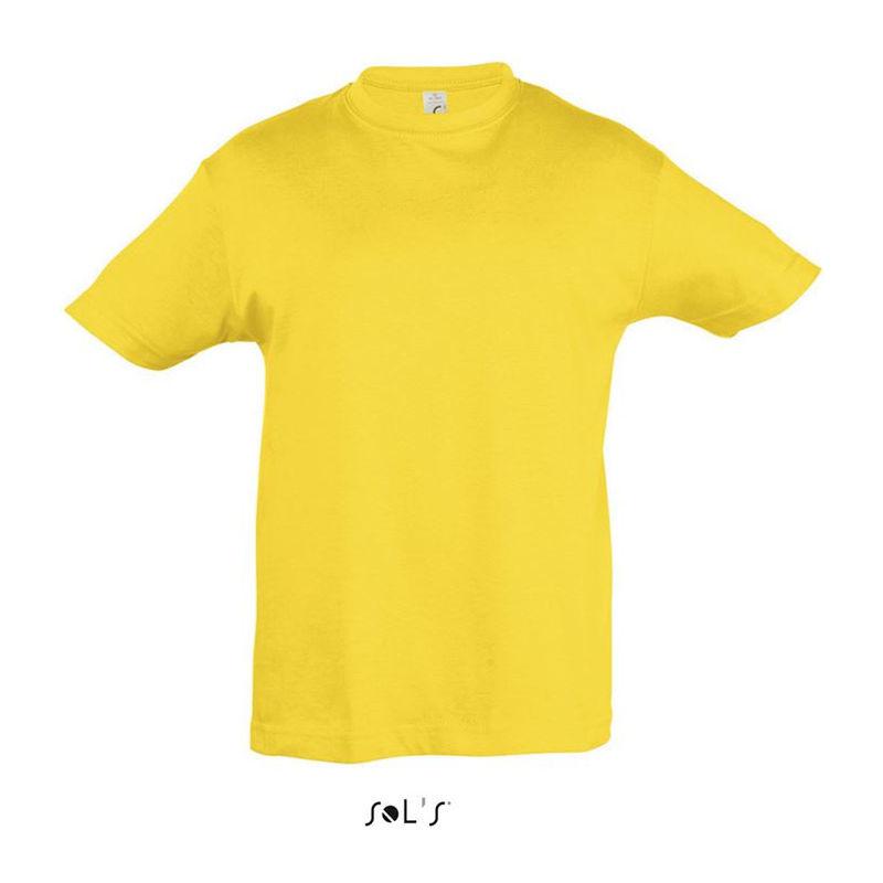 Tricou cu guler rotund pentru copii Sol's Regent Portocaliu