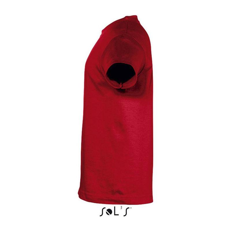 Tricou cu guler rotund pentru copii Sol's Regent Rosu