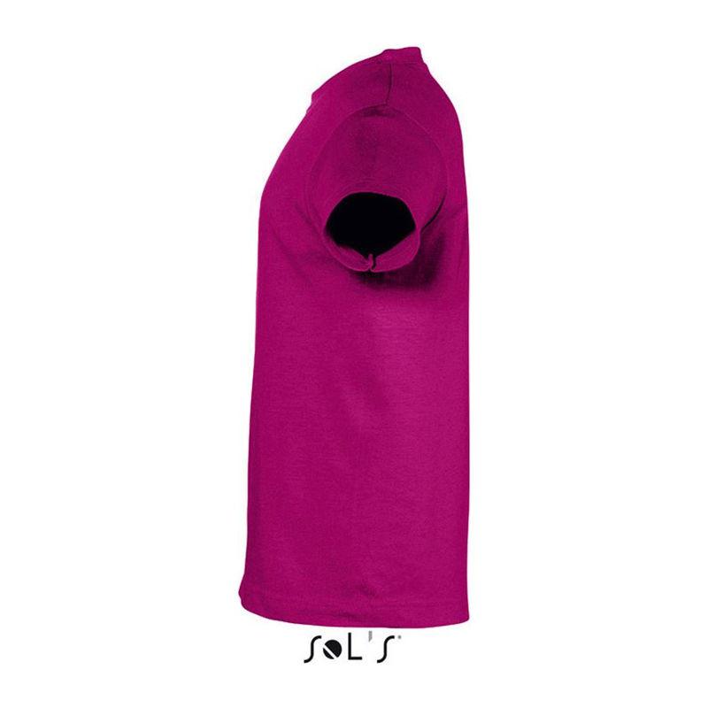 Tricou cu guler rotund pentru copii Sol's Regent Roz