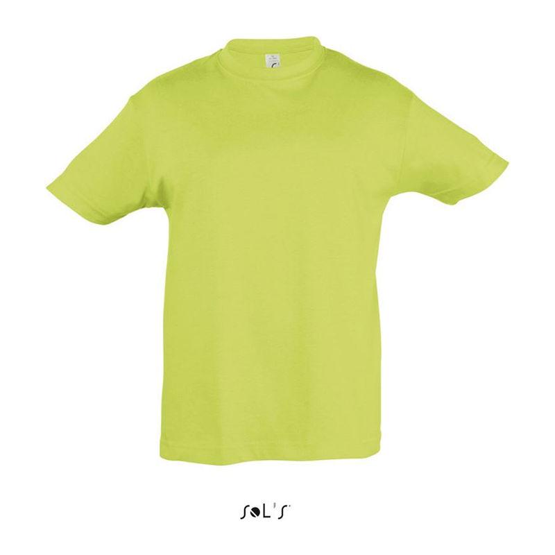 Tricou cu guler rotund pentru copii Sol's Regent Verde