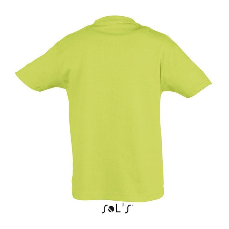 Tricou cu guler rotund pentru copii Sol's Regent Verde