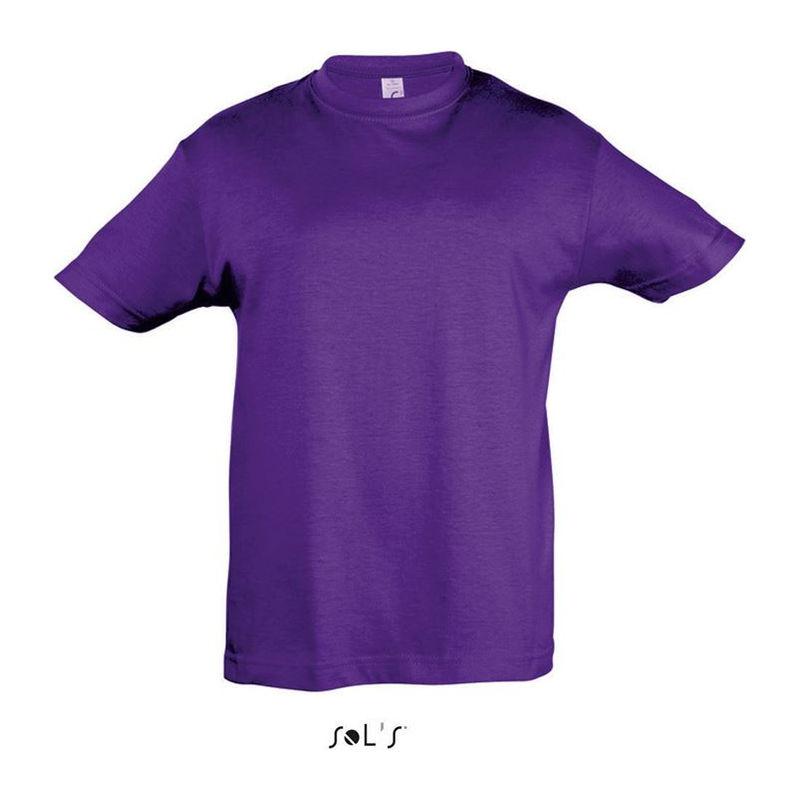Tricou cu guler rotund pentru copii Sol's Regent Mov