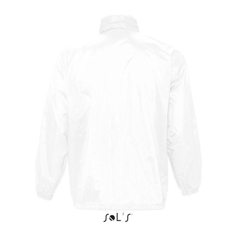 Jachetă antivânt unisex Sol's Surf Alb L