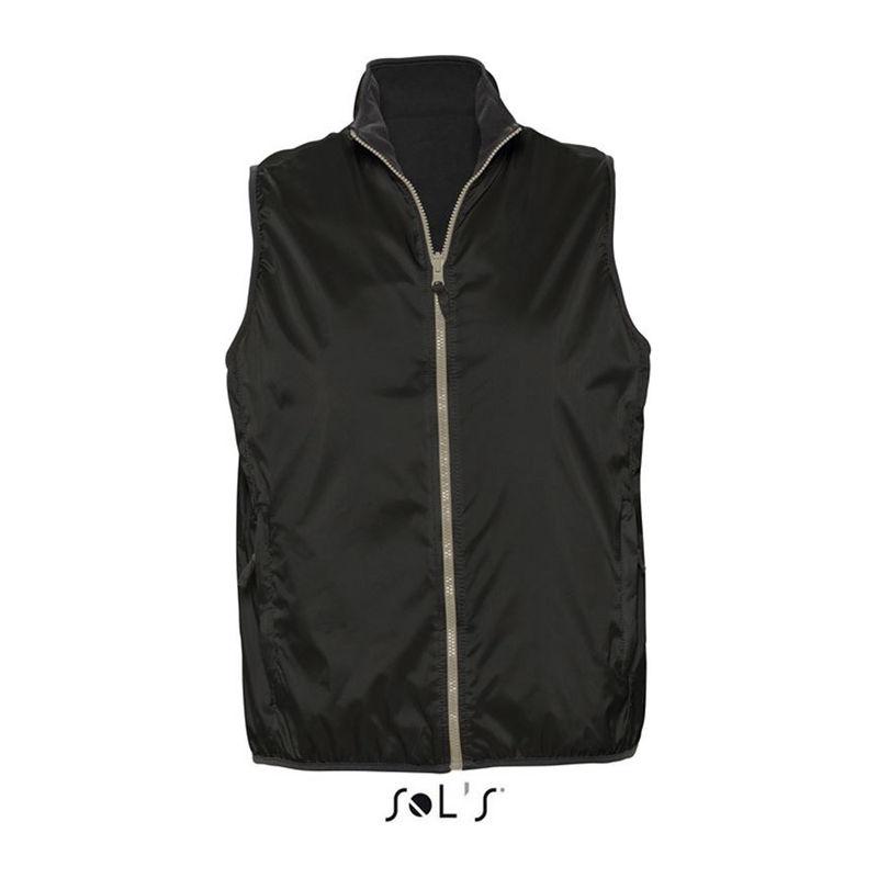 Vestă reversibilă unisex Sol's Winner Negru