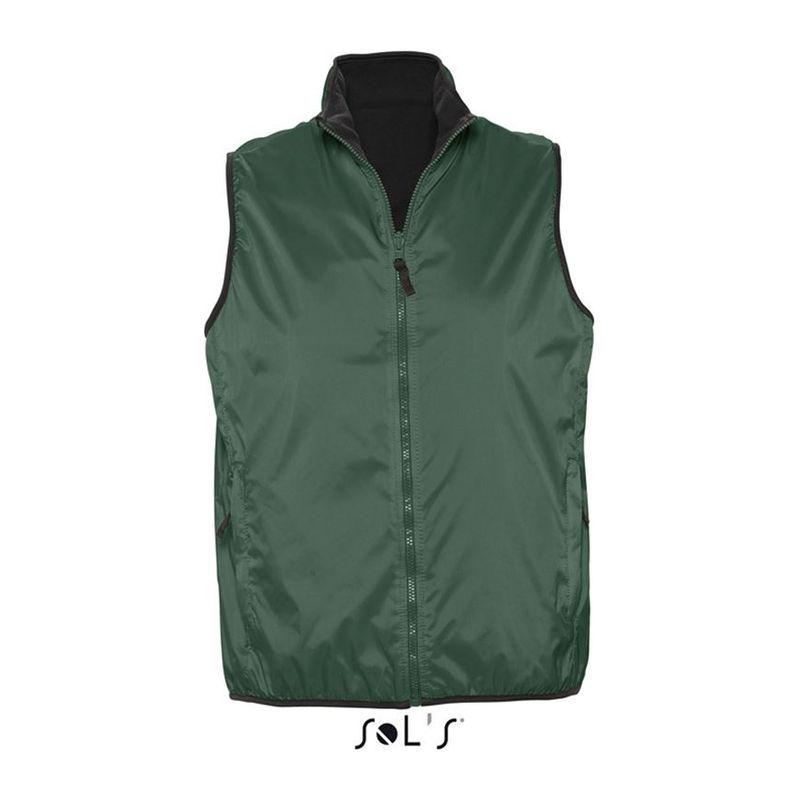 Vestă reversibilă unisex Sol's Winner Verde