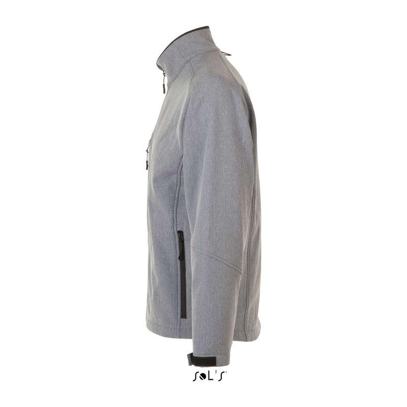 Jachetă softshell pentru bărbați Sol's Relax Grey Melange XXL