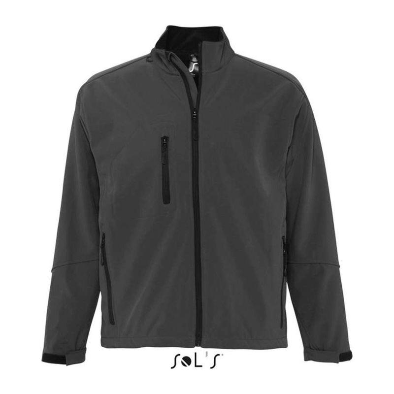 Jachetă softshell pentru bărbați Sol's Relax Gri 4XL