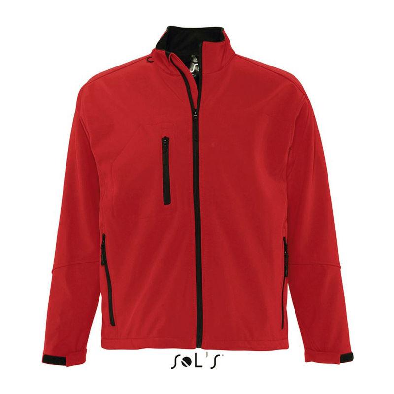 Jachetă softshell pentru bărbați Sol's Relax Pepper Red 4XL