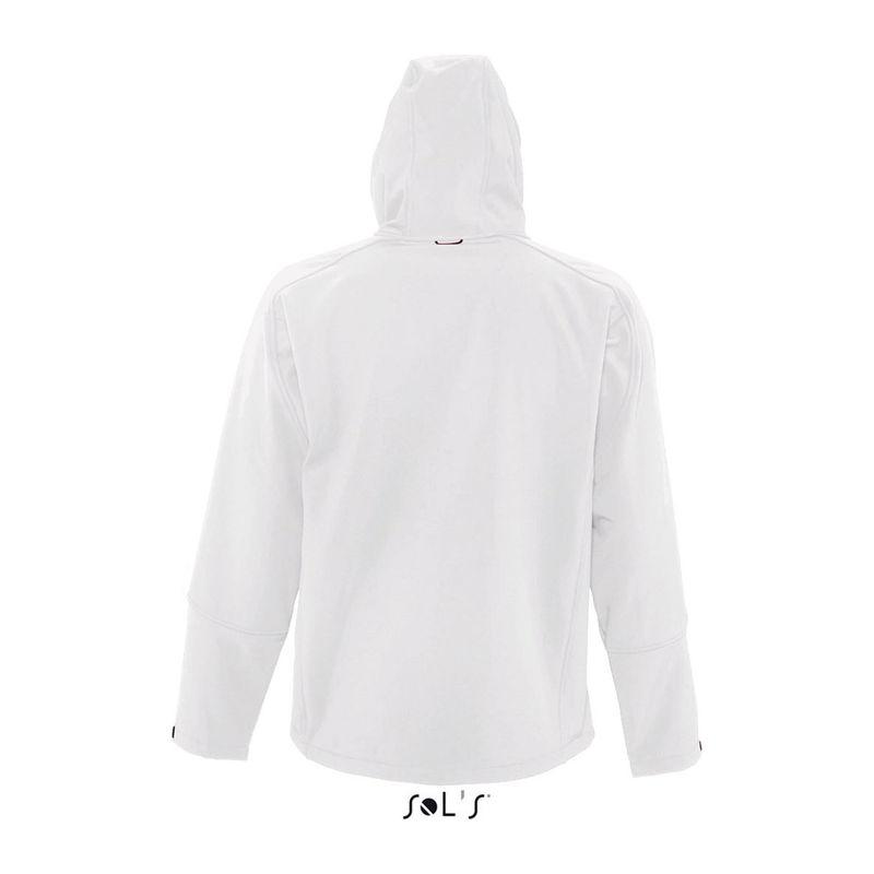 Jachetă softshell cu glugă pentru bărbați Sol's Replay Alb XXL
